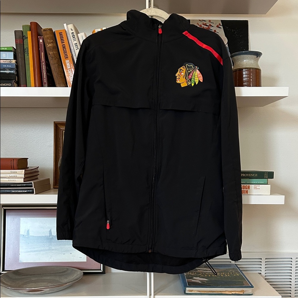 Chicago Blackhawks Fanatics Authentic Pro Full Zip Light Windbreaker Medium